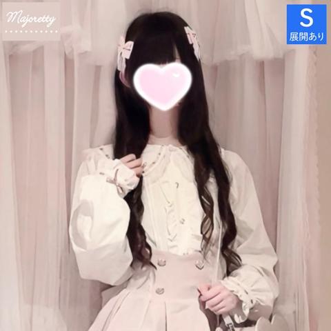 リボンテープ配色ブラウス