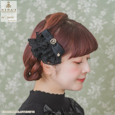 ヘアクリップ（レースフリル・リボン）