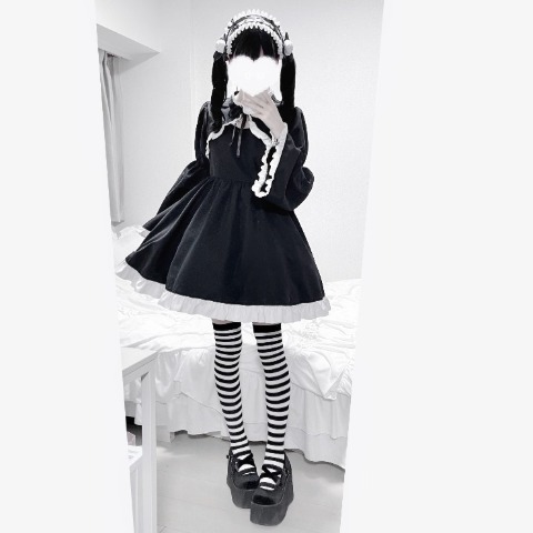 配色ボレロドッキングワンピース